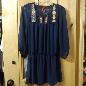 Red Camel sheer navy tunic size juniuor m